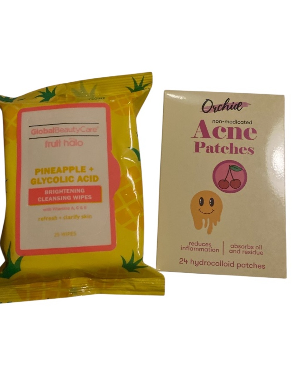 Pineapple wipes/ Acne Patches duo